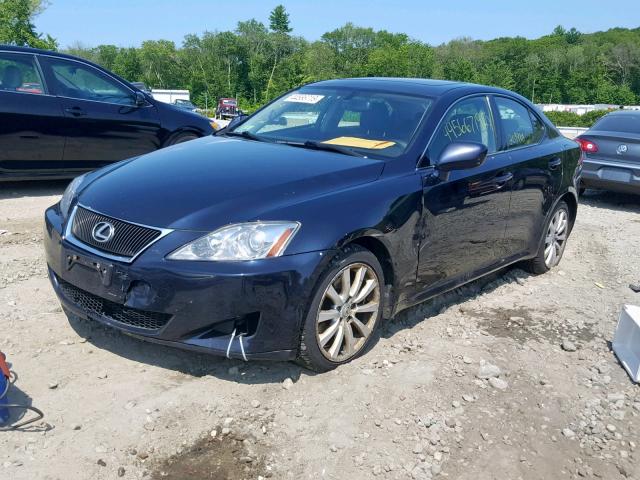 JTHCK262575009462 - 2007 LEXUS IS 250 BLUE photo 2