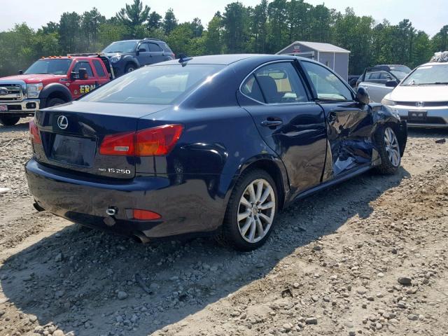 JTHCK262575009462 - 2007 LEXUS IS 250 BLUE photo 4