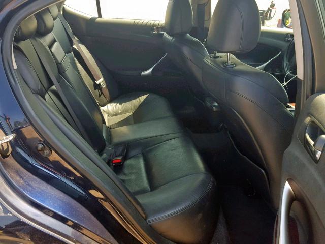 JTHCK262575009462 - 2007 LEXUS IS 250 BLUE photo 6