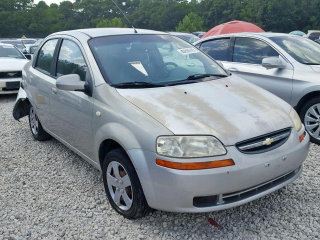 KL1TD52625B326532 - 2005 CHEVROLET AVEO BASE Күміс фото 1