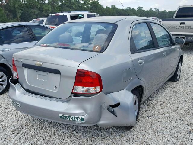 KL1TD52625B326532 - 2005 CHEVROLET AVEO BASE Күміс фото 4