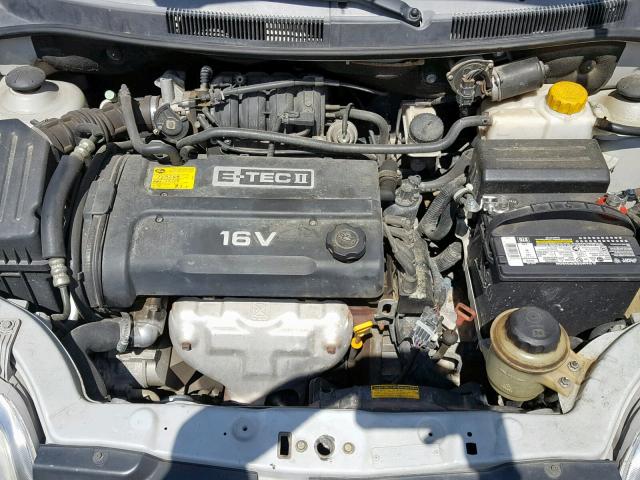 KL1TD52625B326532 - 2005 CHEVROLET AVEO BASE Күміс фото 7