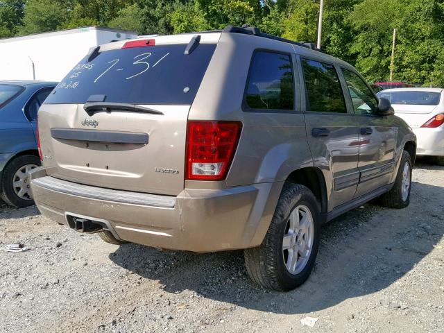 1J4HR48NX5C644234 - 2005 JEEP GRAND CHER GRAY photo 4