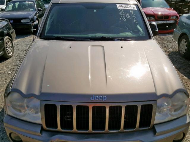 1J4HR48NX5C644234 - 2005 JEEP GRAND CHER GRAY photo 7