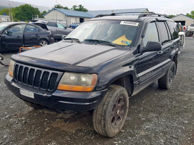 1J4GW58N7YC369694 - 2000 JEEP GRAND CHER BLACK photo 2