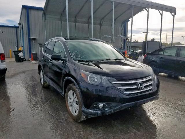 JHLRM3H70CC002142 - 2012 HONDA CR-V EXL BLACK photo 1