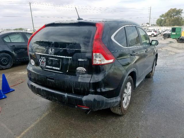 JHLRM3H70CC002142 - 2012 HONDA CR-V EXL BLACK photo 4