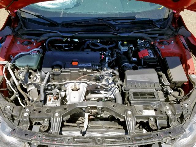 2HGFC2F57JH503488 - 2018 HONDA CIVIC LX RED photo 7