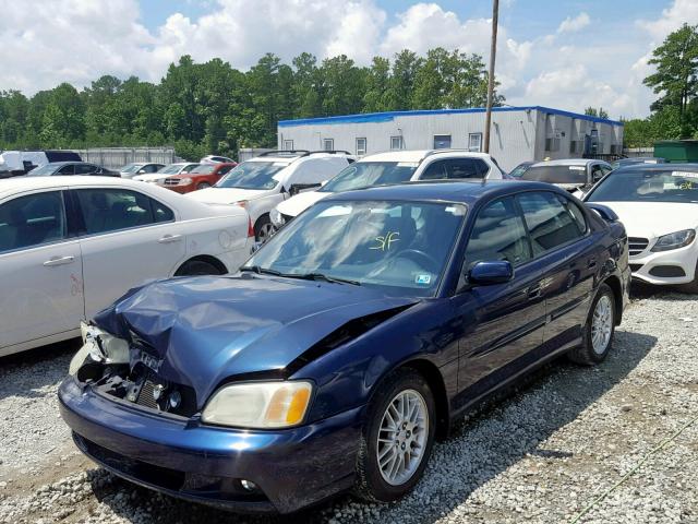 4S3BE635837212631 - 2003 SUBARU LEGACY L BLUE photo 2