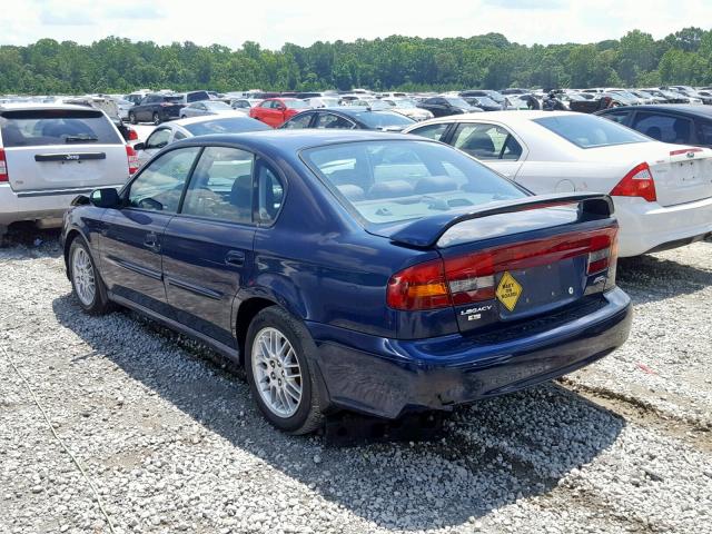 4S3BE635837212631 - 2003 SUBARU LEGACY L BLUE photo 3