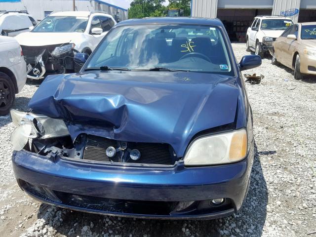 4S3BE635837212631 - 2003 SUBARU LEGACY L BLUE photo 9