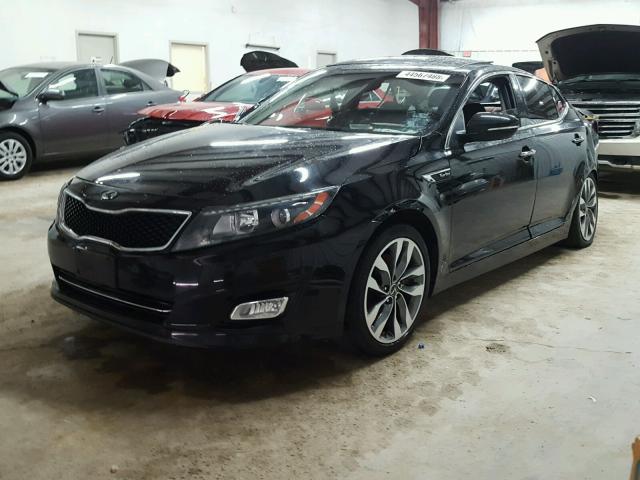 5XXGR4A63FG413911 - 2015 KIA OPTIMA SX BLACK photo 2