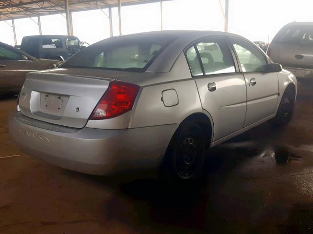 1G8AJ52F74Z208341 - 2004 SATURN ION LEVEL SILVER photo 4