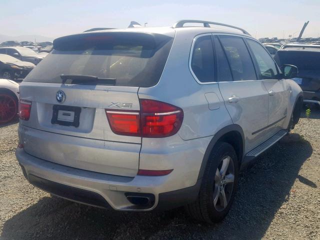 5UXZV8C5XBL419679 - 2011 BMW X5 XDRIVE5 SILVER photo 4