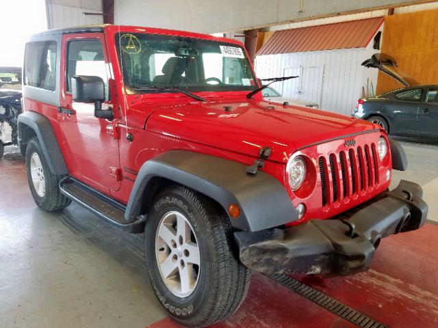 1C4AJWAG9HL653923 - 2017 JEEP WRANGLER S RED photo 1