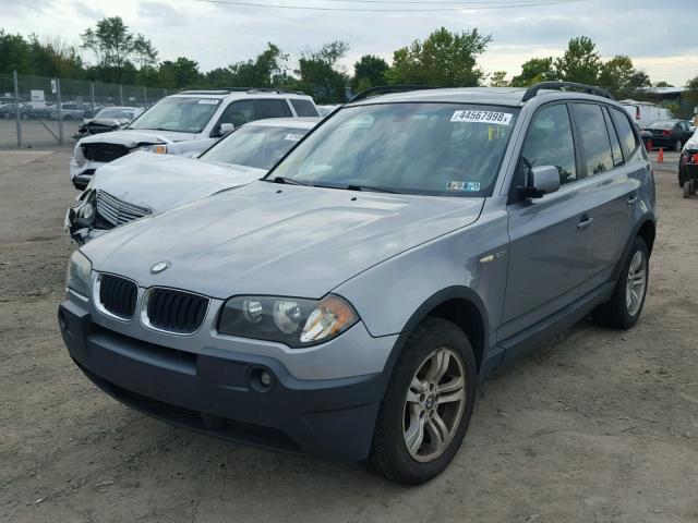 WBXPA93405WD02204 - 2005 BMW X3 3.0I GRAY photo 2