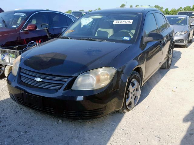 1G1AT58H697284007 - 2009 CHEVROLET COBALT LT BLACK photo 2