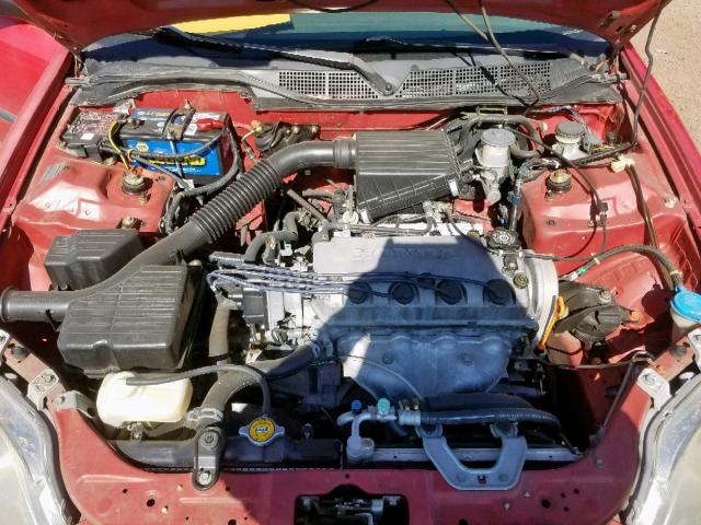 2HGEJ634XTH100404 - 1996 HONDA CIVIC DX RED photo 7