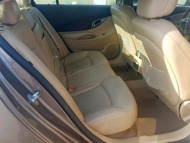 1G4GD5GD9BF314038 - 2011 BUICK LACROSSE C TAN photo 6