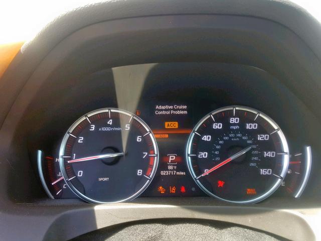 19UUB3F64JA003487 - 2018 ACURA TLX TECH+A GRAY photo 8