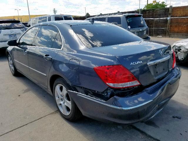 JH4KB16576C010428 - 2006 ACURA RL CHARCOAL photo 3