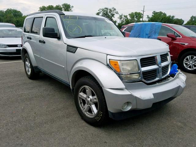 1D8GU28K28W219928 - 2008 DODGE NITRO SXT SILVER photo 1