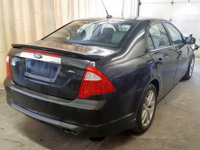 3FAHP0JA3BR220246 - 2011 FORD FUSION SEL BLACK photo 4