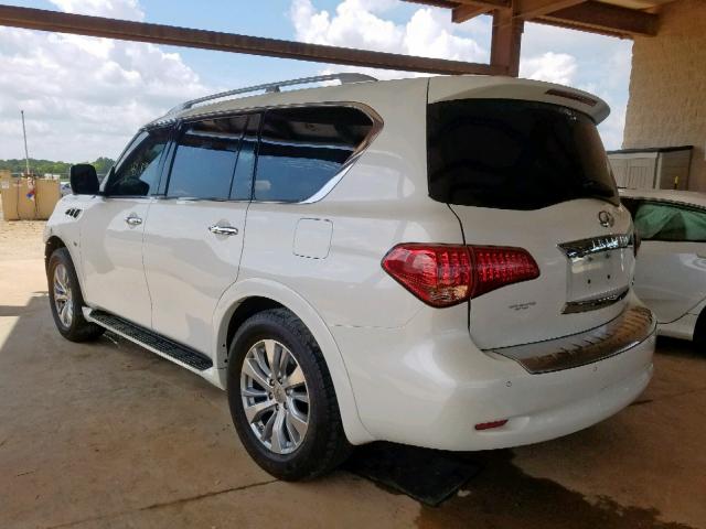 JN8AZ2NFXH9641493 - 2017 INFINITI QX80 BASE WHITE photo 3