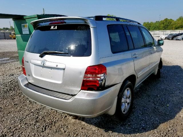 JTEGF21A220037730 - 2002 TOYOTA HIGHLANDER SILVER photo 4