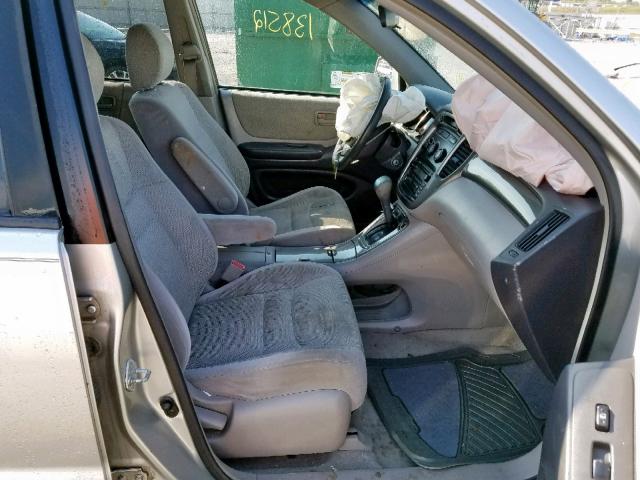 JTEGF21A220037730 - 2002 TOYOTA HIGHLANDER SILVER photo 5