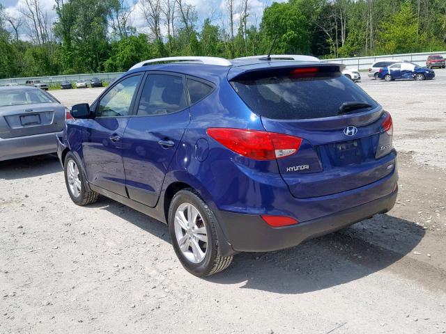 KM8JUCACXCU493360 - 2012 HYUNDAI TUCSON GLS BLUE photo 3