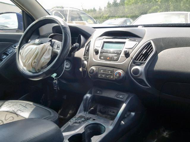 KM8JUCACXCU493360 - 2012 HYUNDAI TUCSON GLS BLUE photo 9