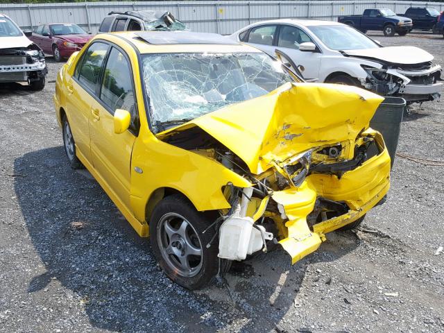 JA3AJ86E32U012284 - 2002 MITSUBISHI LANCER OZ YELLOW photo 1