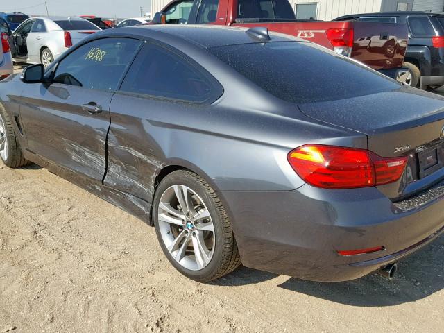 WBA3R5C52FK372893 - 2015 BMW 435 XI BLACK photo 9