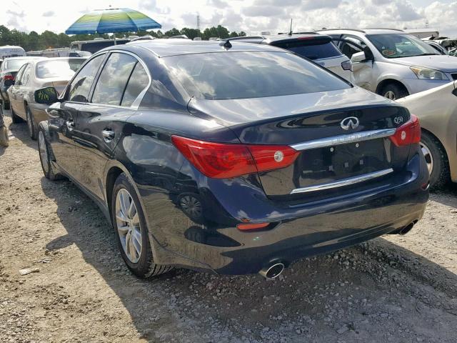 JN1BV7AP0FM351655 - 2015 INFINITI Q50 BASE BLACK photo 3