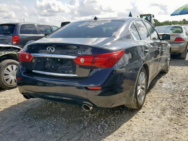 JN1BV7AP0FM351655 - 2015 INFINITI Q50 BASE BLACK photo 4