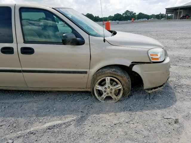 1GNDV23188D103889 - 2008 CHEVROLET UPLANDER L TAN photo 9