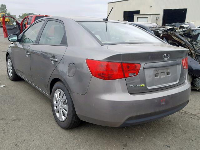 KNAFU4A22B5414454 - 2011 KIA FORTE EX GRAY photo 3