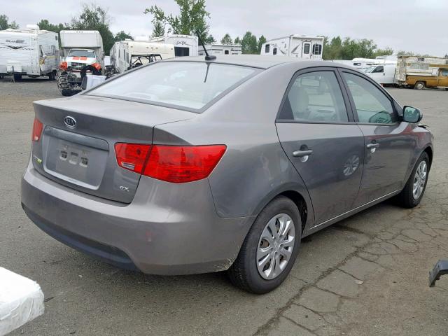 KNAFU4A22B5414454 - 2011 KIA FORTE EX GRAY photo 4