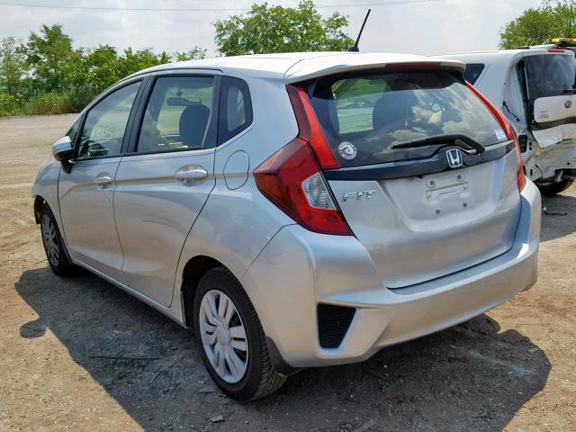 JHMGK5H56GX005614 - 2016 HONDA FIT LX SILVER photo 3