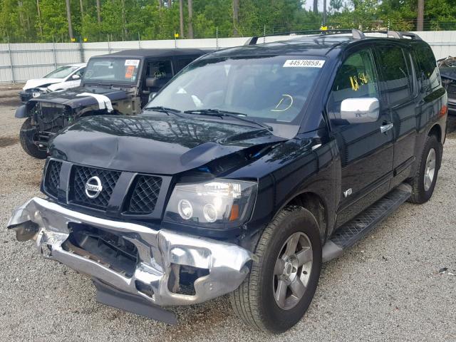 5N1BA08A07N713623 - 2007 NISSAN ARMADA SE BLACK photo 2