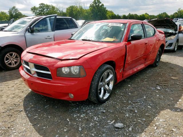 2B3KA33G88H185763 - 2008 DODGE CHARGER SX RED photo 2