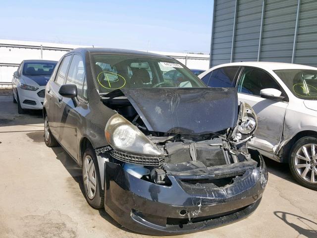 JHMGD37498S006682 - 2008 HONDA FIT BLACK photo 1