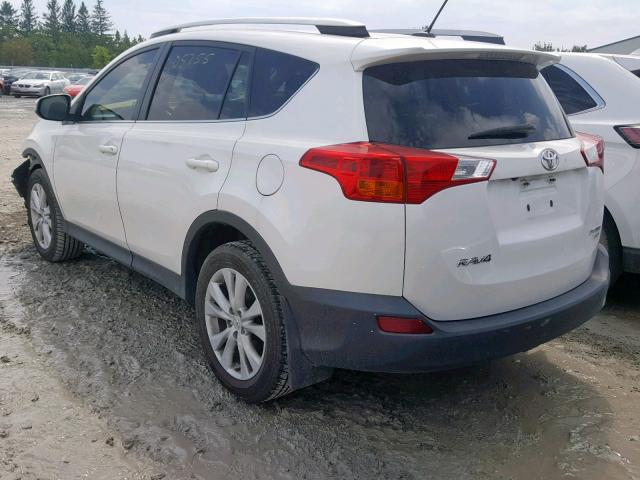 2T3DFREV5EW147667 - 2014 TOYOTA RAV4 LIMIT WHITE photo 3