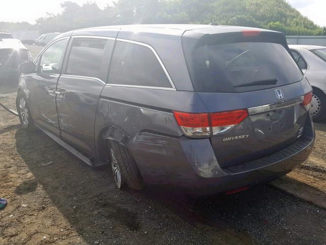 5FNRL5H3XGB061281 - 2016 HONDA ODYSSEY SE SILVER photo 3