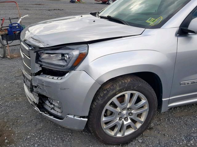 1GKKVTKD8FJ175101 - 2015 GMC ACADIA DEN SILVER photo 9