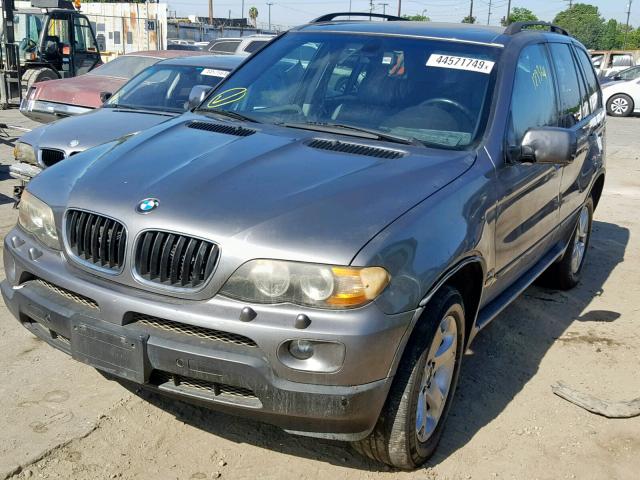 5UXFA13524LU23024 - 2004 BMW X5 3.0I GRAY photo 2