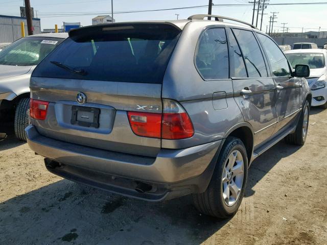 5UXFA13524LU23024 - 2004 BMW X5 3.0I GRAY photo 4