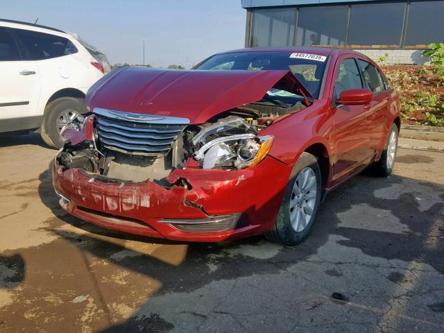 1C3BC1FB9BN503504 - 2011 CHRYSLER 200 TOURIN RED photo 2