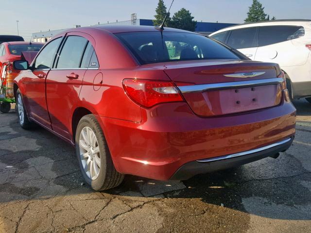 1C3BC1FB9BN503504 - 2011 CHRYSLER 200 TOURIN RED photo 3